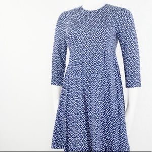 H&M Floral Dress Ditsy Blue Print 90s Style mini dress/tunic